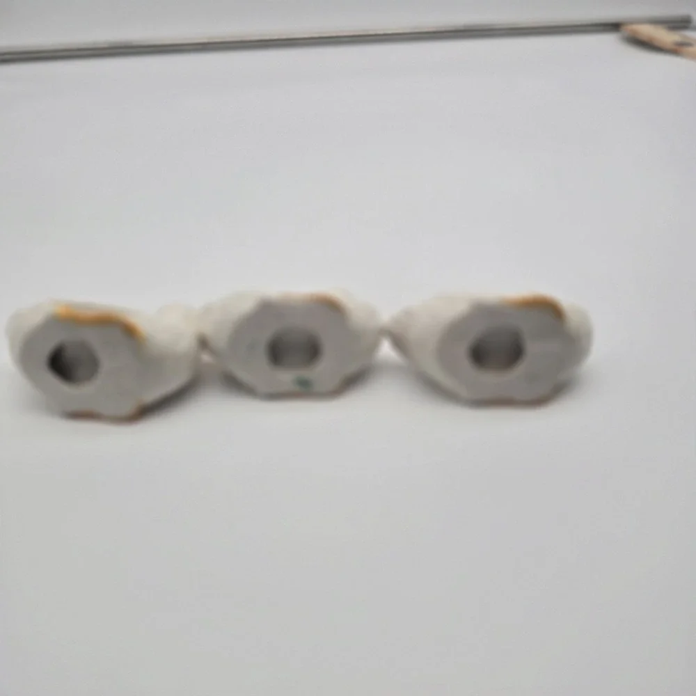Vintage Handmade Duck Napkin Holders Glazed Ceramic Set‎ of 3
